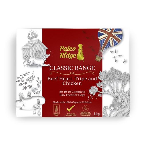 Paleo Ridge Classic Beef Heart, Tripe and Chicken (1kg)