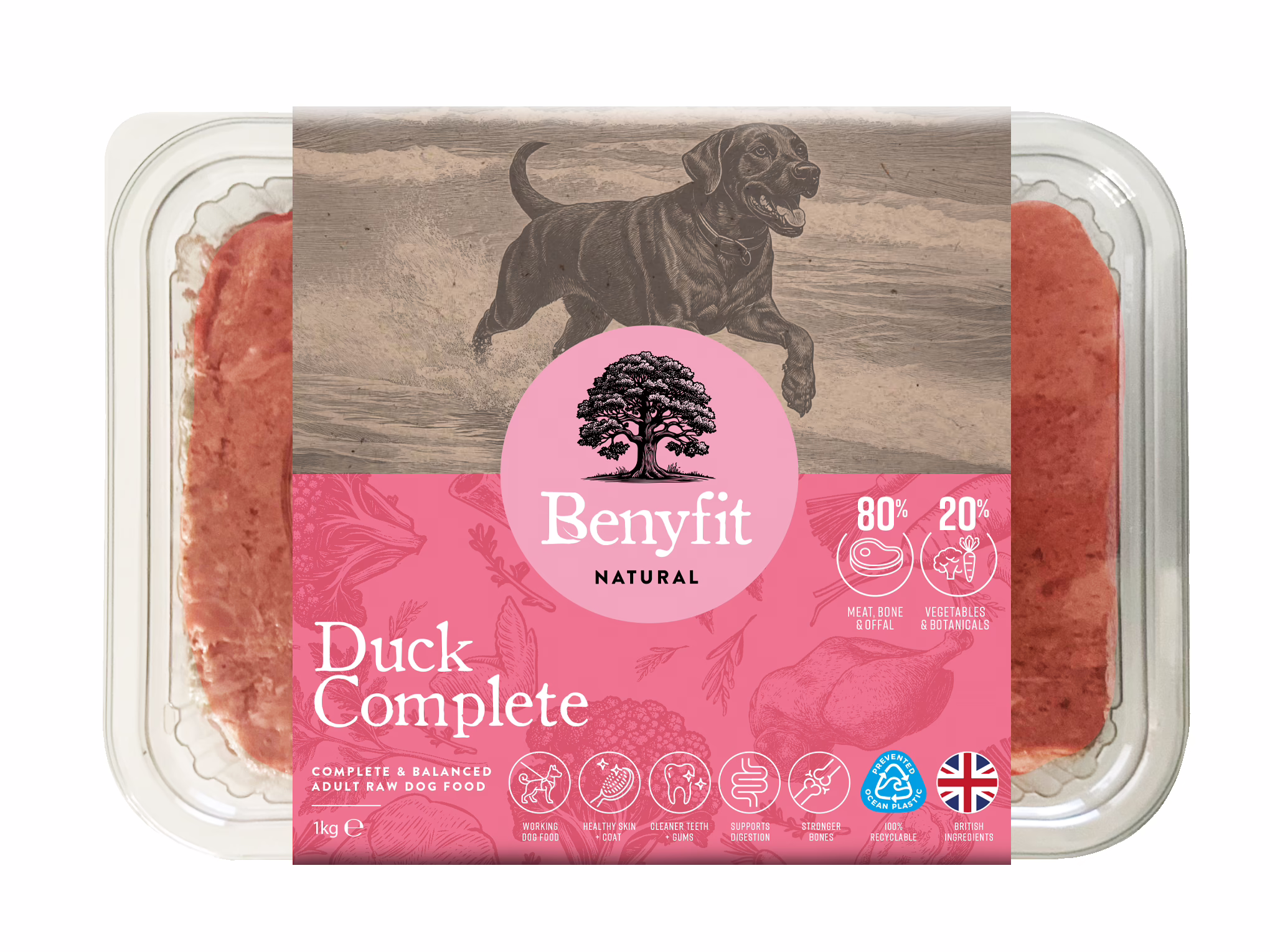 Benyfit Natural Duck Complete Adult Working Dog 1Kg